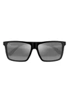 Maui Jim Honokalani Square-frame Sunglasses In Gray