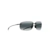 Maui Jim Unisex Sunglass Akau In Black