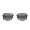 Maui Jim Unisex Sunglass Akau In Black