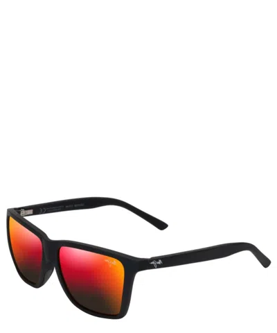Maui Jim Alenuihaha 64mm Polarized Oversize Rectangular Sunglasses In Red