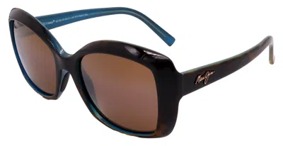 Maui Jim Sunglasses H735-10p-56-19-140 Polarized In Brown