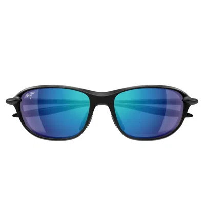Maui Jim Sunglasses Ho'okipa Ultra R B339 02 A Mj0339 S 002 Matte Black/hawaii Blue Unisex Polarized