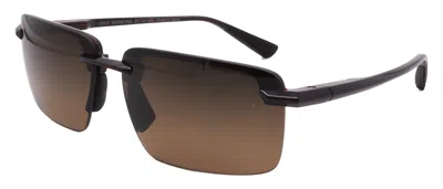 Maui Jim Sunglasses Hs626-10a-61-14-140 Polarized In Brown
