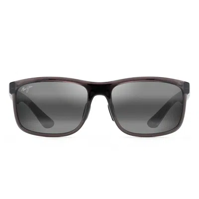 Maui Jim Sunglasses Huelo 449 11 Gray/gray Unisex Polarized In Yellow