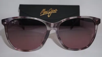 Pre-owned Maui Jim Sunglasses Isola Purple Marble Purple Polaried Mj821 28e 58 17 145