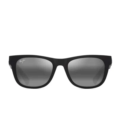 MAUI JIM MAUI JIM SUNGLASSES KAULIKE 687 02 BLACK/GREY UNISEX POLARIZED