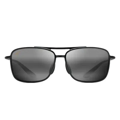 Maui Jim Sunglasses Kaupo Gap 437 02 Black/grey Unisex Polarized In Brown