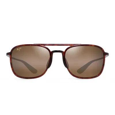 Maui Jim Kuapo Gap Hcl Bronze Navigator Unisex Sunglasses H437-10 61 In Brown