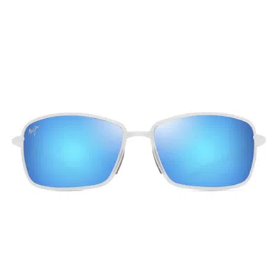 Maui Jim Sunglasses Malu Mj0371 S 003 Matte Crystal/blue Hawaii Unisex Polarized