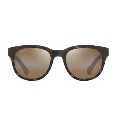 Maui Jim Sunglasses Maoli H668 10 Havana/brown Unisex Polarized In Metallic