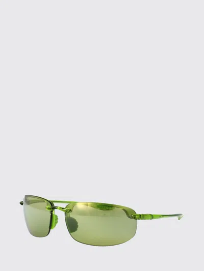 Maui Jim Ho'okipa Semi-rimless Sunglasses In Green