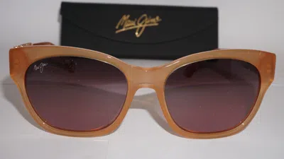 Pre-owned Maui Jim Sunglasses Monstera Leaf Guava 24k Gold Polar Mj747 09a 57 19 140 In Gold Polarized