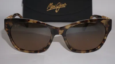 Pre-owned Maui Jim Sunglasses Monstera Leaf Tortoise Brown Polar Mj747 21b 57 19 140 In Brown Polarized