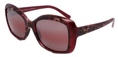 Maui Jim Sunglasses R735-12b-56-19-140 Polarized In Burgundy