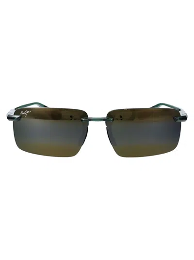 Maui Jim Sunglasses In Shiny Trans Foliage Green