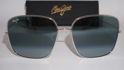 Pre-owned Maui Jim Sunglasses Triton Silver Blue Polarized Mj546n-17 61 16 145