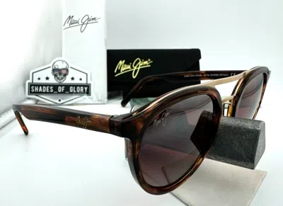 Pre-owned Maui Jim Sunny Days Mj 529-19c Espresso Smoke Maui Rose Red Polarized Sunglasses In Pink