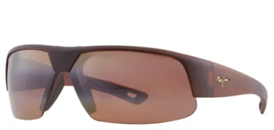 Pre-owned Maui Jim Switchbacks Mj 523-26m Matte Rootbeer Hcl Bronze Polarized Sunglasses
