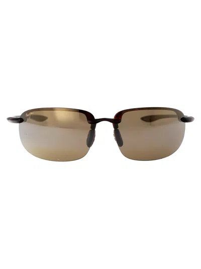Maui Jim Tortoise Metal Sunglasses In Gold