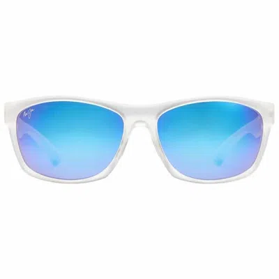 Pre-owned Maui Jim Tumbleland B770-05cm Crystal Blue Polarized Sunglasses In Brown