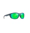 Maui Jim Unisex - Nuu Landing Sunglasses In Matte Teal/mauigreen In Multi