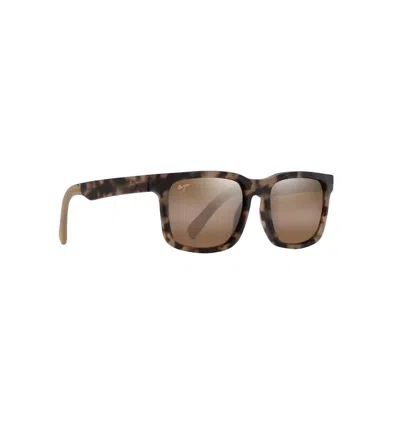 Maui Jim Unisex - Stone Shack Sunglasses In Matte Havana Tortoise/bronze In Multi