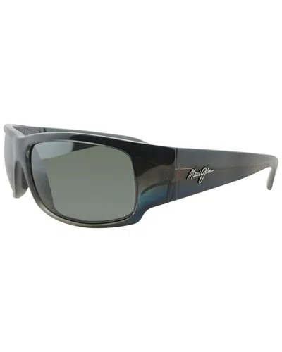 Maui Jim Unisex 266 64mm Polarized Sunglasses In Black