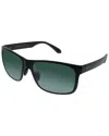Maui Jim Unisex 432 59mm Polarized Sunglasses In Black