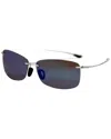 Maui Jim Unisex Akau 61mm Polarized Sunglasses In Gray