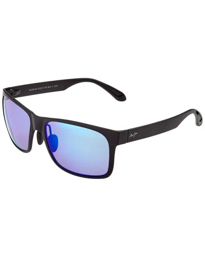 Maui Jim Unisex B432 59mm Polarized Sunglasses In Black