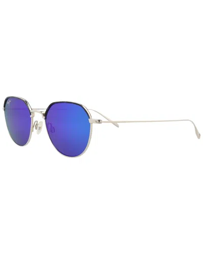 Maui Jim Unisex B85917 50mm Polarized Sunglasses In Blue