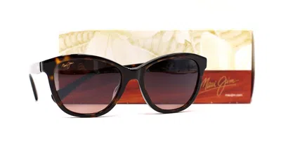 Pre-owned Maui Jim Cinder Cone B789-02s Gunmetal Blue Polarized Sunglasses In Maui Rose