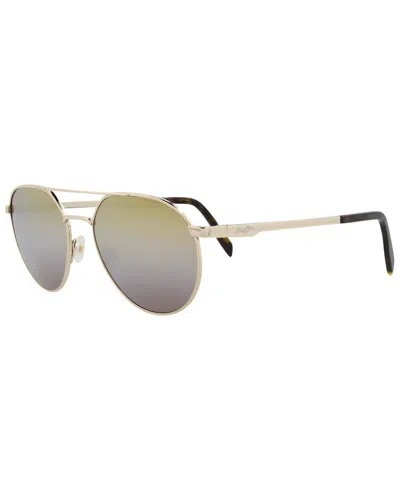 Maui Jim Unisex Dgs830 55mm Polarized Sunglasses In Yellow