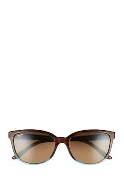 Pre-owned Maui Jim Unisex Honi Cat Eye Sunglasses For Women - Size One Size In Brown