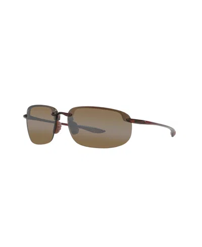 Maui Jim Unisex Hookipa Polarized Sunglasses, Mj000347 In Brown