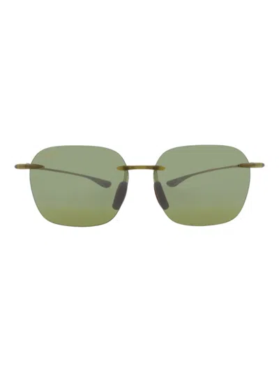 Maui Jim Unisex Injection Square/rectangle Sunglasses In Green