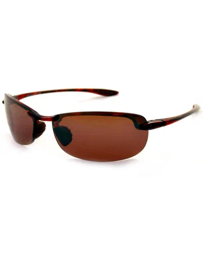 Maui Jim Unisex Makaha Sport Polarized Sunglasses In Brown