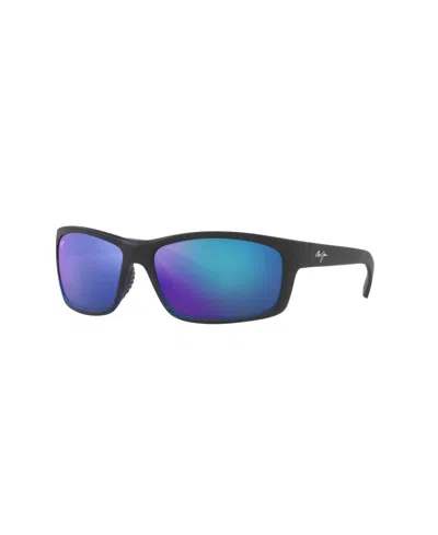 Maui Jim Unisex Polarized Sunglasses, 766 Kanaio Coast In Black Matte