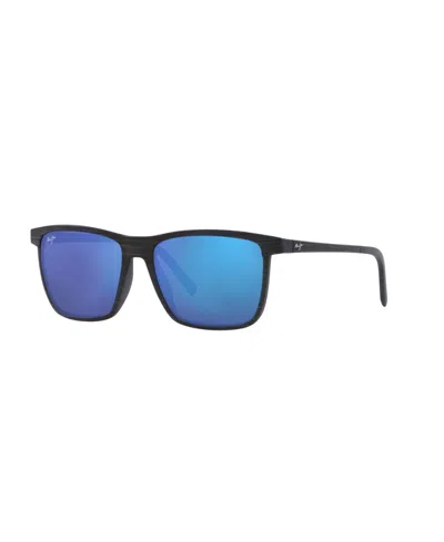 Maui Jim Unisex Polarized Sunglasses, One Way In Blue Dark