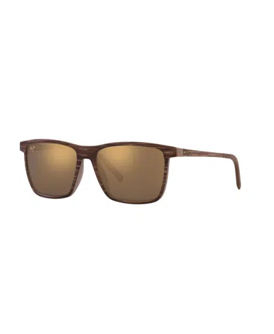 Maui Jim Unisex Sunglass One Way In Bronze Polarized