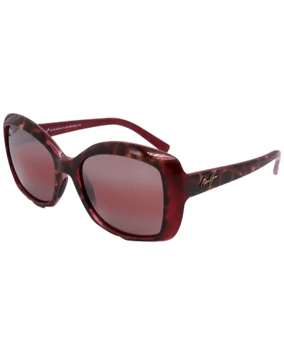 Maui Jim Unisex R735-12b-56-19-140 Sunglasses In Brown