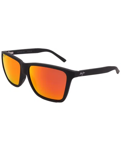 Maui Jim Unisex Rm864 57mm Polarized Sunglasses In Orange