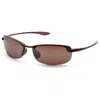 Maui Jim Unisex 64mm Tortoise Sunglasses In Brown