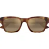Maui Jim Valley Isle 59mm Polarizedplus2® Rectangular Sunglasses In Brown