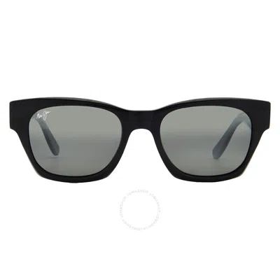 Maui Jim Valley Isle Neutral Grey Square Unisex Sunglasses 780-02 53