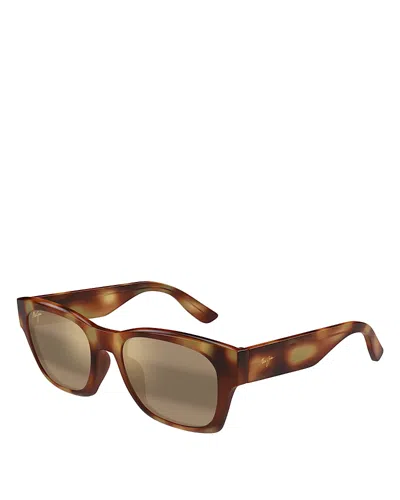 MAUI JIM VALLEY ISLE SQUARE SUNGLASSES, 53MM