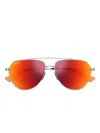 Maui Jim 17 Hawaii Lava Waiwai Shiny Light Ruthenium Acetate Sunglasses In Brown