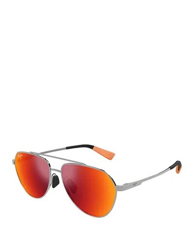 Maui Jim Waiwai Teardrop Sunglasses, 59mm In Red