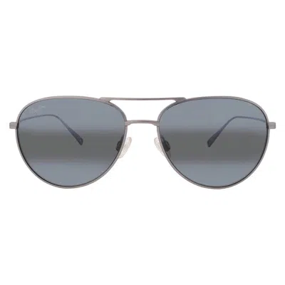 Maui Jim Walaka Neutral Grey Pilot Unisex Sunglasses 885-17 58 In Gray