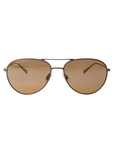 Maui Jim Walaka Polarized Aviator Sunglasses In Brown